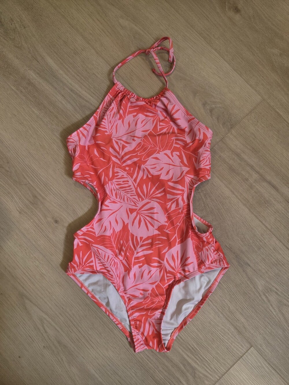 OLD NAVY | Floral One Piece Swimsuit, Halter Sharkbite
